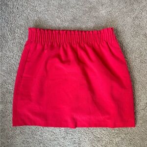 Elegant Festive Red Women's Skirt